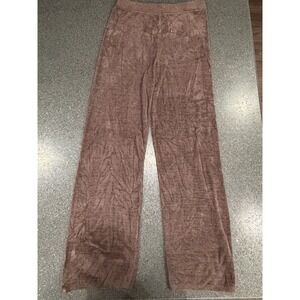 Barefoot Dreams Cozy Chic Brown Wide Leg Pants Large Tall